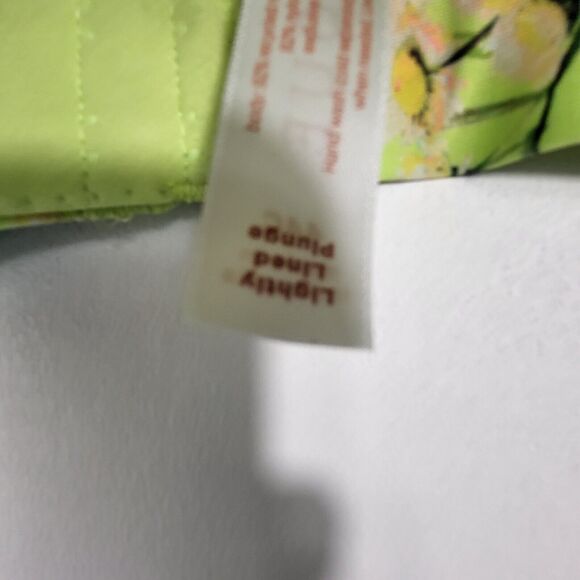 Cacique Women Comfort Bliss Bra 44C Green Floral Lightly Lined Plunge Underwire - Picture 4 of 6